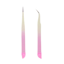 Load image into Gallery viewer, Tweezers Pink &amp; White - 2 PACK - HYBA BEAUTY