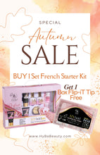 Load image into Gallery viewer, AUTUMN SALE- HyGEL Buy 1 Set French Starter = Get 1 Box FLIP iT Tip FREE - HYBA BEAUTY