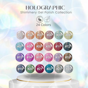 HOLOGRAPHIC Gel Polish Collection - HYBA BEAUTY