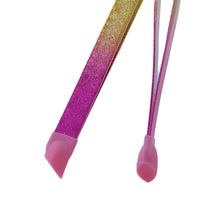 Load image into Gallery viewer, Tweezers Glitter Pink &amp; Gold - 2PK - HYBA BEAUTY