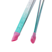 Load image into Gallery viewer, Tweezers Glitter Blue &amp; Silver - 2PK - HYBA BEAUTY