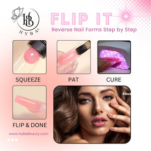 FLIP iT - Reverse Nail Form - HYBA BEAUTY