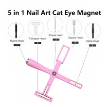 Load image into Gallery viewer, Cat Eye 5-in-1 Magnet for Gel Polish - Pink - HYBA BEAUTY