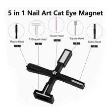 Load image into Gallery viewer, Cat Eye 5-in-1 Magnet for Gel Polish - Black - HYBA BEAUTY