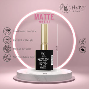 MATTE Top Non Stick - Gel Polish - 15ml - HYBA BEAUTY