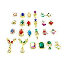 Load image into Gallery viewer, Mixed Crystals and Gold Charm #2 - HYBA BEAUTY