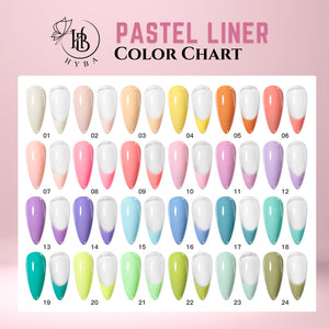 PASTEL Gel Liner Set / 24 colors - HYBA BEAUTY