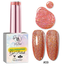 Load image into Gallery viewer, HOLOGRAPHIC Gel Polish Collection - HYBA BEAUTY