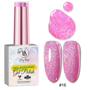 HOLOGRAPHIC Gel Polish Collection - HYBA BEAUTY