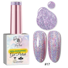 Load image into Gallery viewer, HOLOGRAPHIC Gel Polish Collection - HYBA BEAUTY