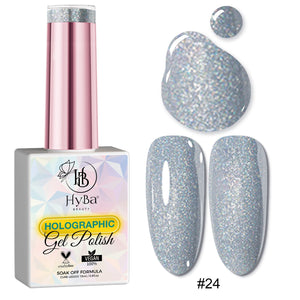 HOLOGRAPHIC Gel Polish Collection - HYBA BEAUTY