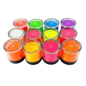 Neon Pigment Powder- 12 Pcs Color Set - HYBA BEAUTY