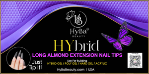 Long Almond Extension Nail Tips - HYBA BEAUTY