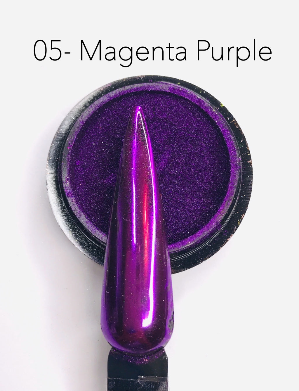 SHINE #05- Magenta Purple - 100% Pigment Chrome- Mirror Nail Powder