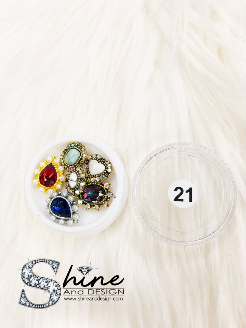 SHINE- Mix Alloy Charms with Crystals - Fancy Collection #21