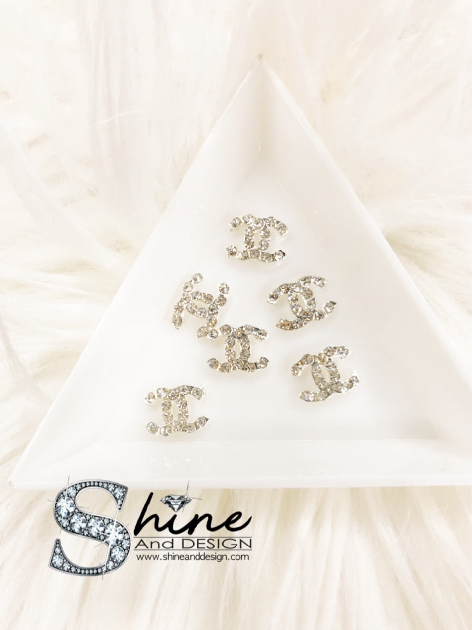 Shine Metal Alloy Charms with Crystals