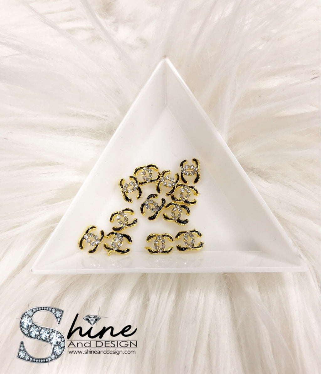 Shine Metal Alloy Charms with Crystals