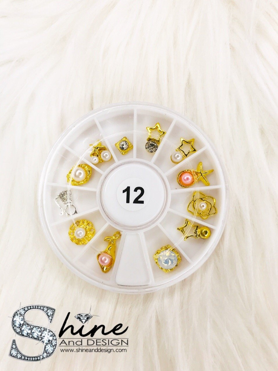 SHINE Mix Charms with Crystals - Fancy Collection Set #12