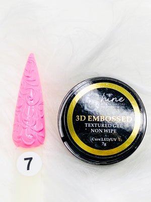 SHINE- 3D EMBOSSED COLLECTION- TEXTURED Nail Art Gel - Non Wipe
