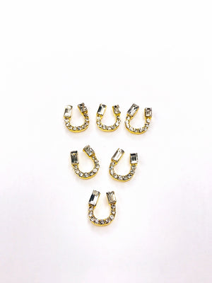 SHINE Metal Alloy Charms -"Lucky Horse Shoe"