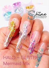 Load image into Gallery viewer, SHINE-  SEQUIN GLITTER HALO- Mermaid Mix - 6 Colors Set