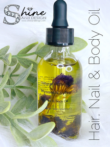 SHINE - MYOSOTIS- Hair, Nail & Body Oil- w/Vitamin E & Essential Extracts