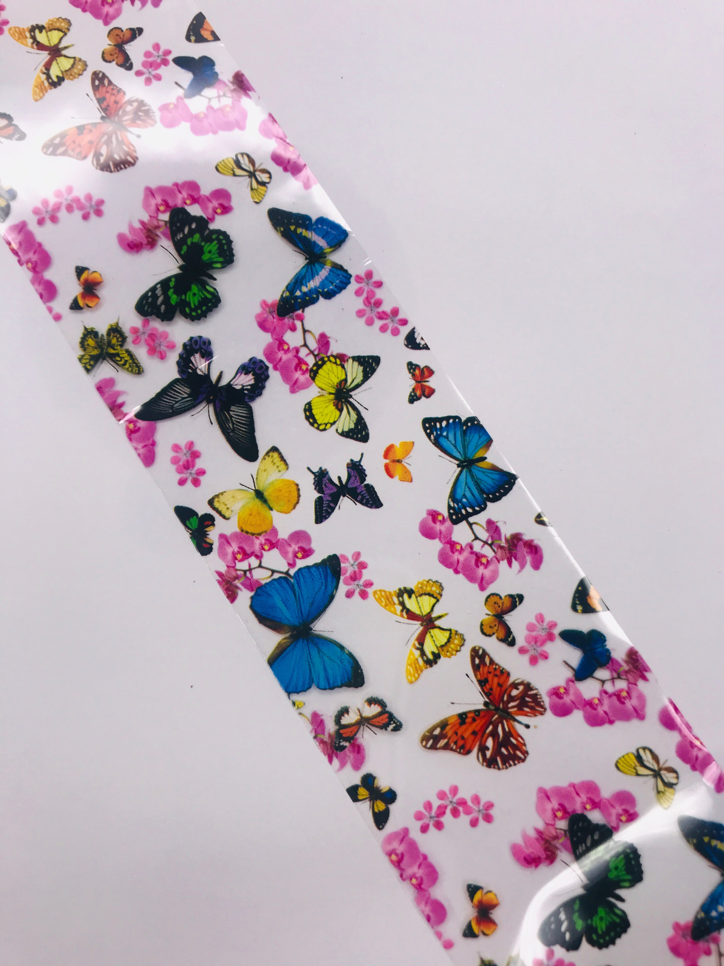 SHINE- Transfer Foil Designer Stamping Designs- #25/ 8'Length (Floral/Butterfly)