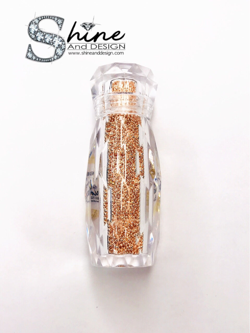 1mm - Metal Rose Gold Beads