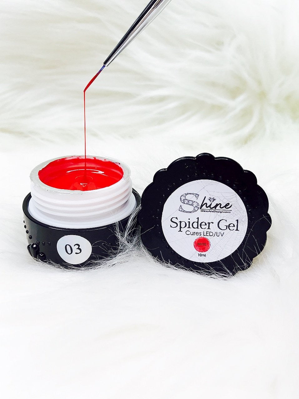 SHINE- #03 Red- Spider Gel