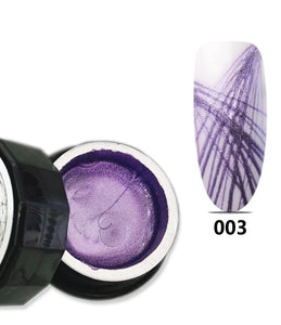 SHINE- #003- Satin Purple Spider Gel